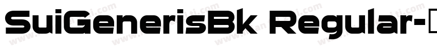 SuiGenerisBk Regular字体转换